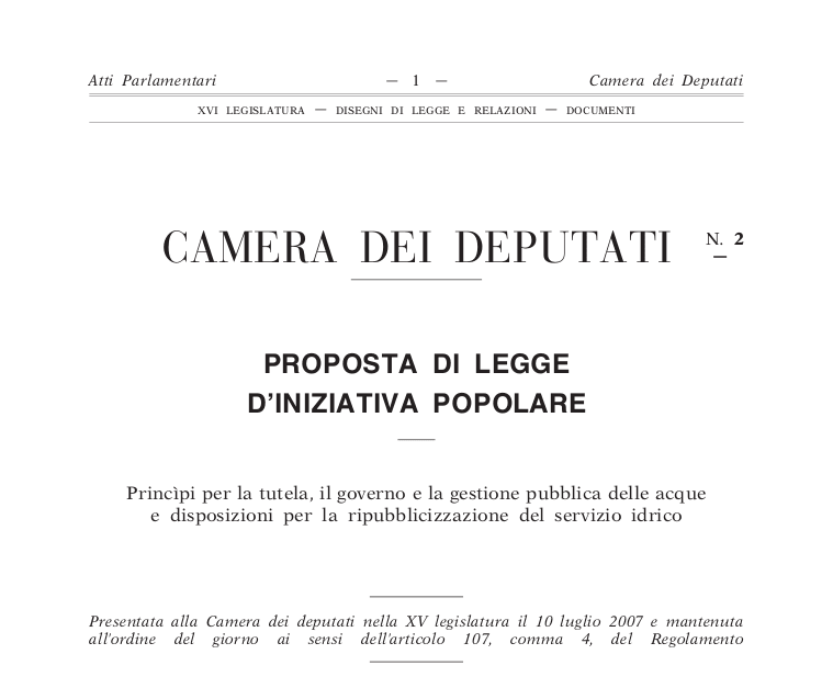 Legge di iniziativa Popolare