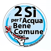 Logo 2Sì per l'acqua Bene Comune