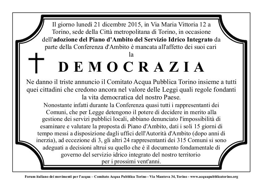 Tiletto per la democrazia