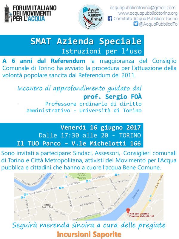 SMAT Azienda Speciale - Istruzioni per l'uso